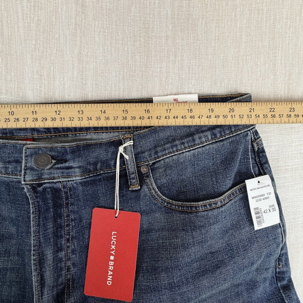 NEW Lucky Brand 363 Vintage Straight Men's Jeans Sz 42x30 Advanced Stretch NWT - Picture 5 of 12